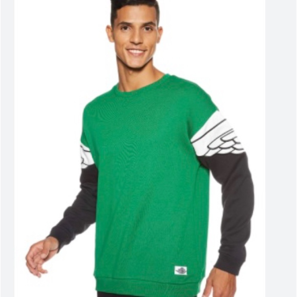 Jordan Air men’s SZ XL Green and Black sweatshirt with wings Design - Picture 3 of 7
